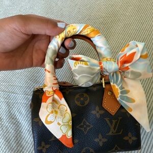 Louis Vuitton Black and Brown Monogram Mini speedy Bag